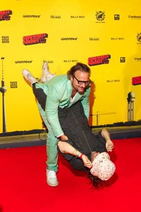 Premiere - SchwarzeSchafe Oliver Rihs und Tobias Jundt (Bonaparte) bei der Premiere zu SchwarzeSchafe im Kino in der Kulturbrauerei am 15.07.2025 in Berlin. Copyright: xEventpressxKochanx
