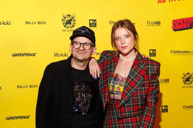 Premiere - SchwarzeSchafe Milan Peschel und Jella Haase bei der Premiere zu SchwarzeSchafe im Kino in der Kulturbrauerei am 15.07.2025 in Berlin. Copyright: xEventpressxKochanx