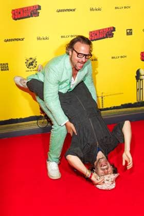 Premiere - SchwarzeSchafe Oliver Rihs und Tobias Jundt (Bonaparte) bei der Premiere zu SchwarzeSchafe im Kino in der Kulturbrauerei am 15.07.2025 in Berlin. Copyright: xEventpressxKochanx