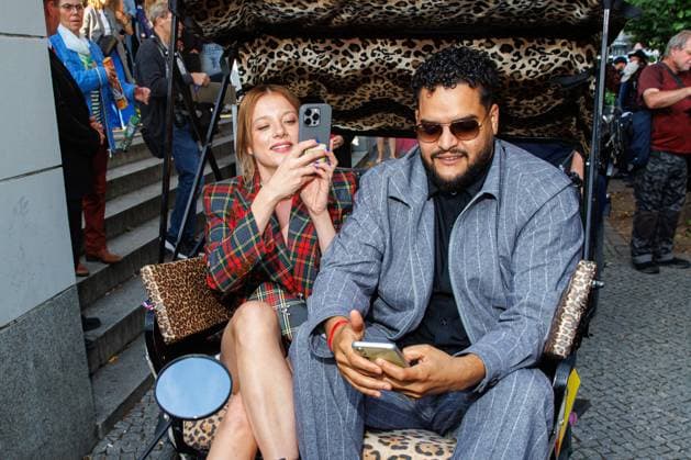 Premiere - SchwarzeSchafe Jella Haase und Yasin Harrouk bei der Premiere zu SchwarzeSchafe im Kino in der Kulturbrauerei am 15.07.2025 in Berlin. Copyright: xEventpressxKochanx