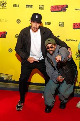 Premiere - SchwarzeSchafe Marc Hosemann und Arman Kashani bei der Premiere zu SchwarzeSchafe im Kino in der Kulturbrauerei am 15.07.2025 in Berlin. Copyright: xEventpressxKochanx