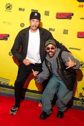 Premiere - SchwarzeSchafe Marc Hosemann und Arman Kashani bei der Premiere zu SchwarzeSchafe im Kino in der Kulturbrauerei am 15.07.2025 in Berlin. Copyright: xEventpressxKochanx