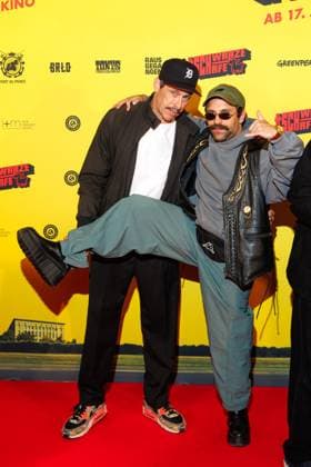 Premiere - SchwarzeSchafe Marc Hosemann und Arman Kashani bei der Premiere zu SchwarzeSchafe im Kino in der Kulturbrauerei am 15.07.2025 in Berlin. Copyright: xEventpressxKochanx