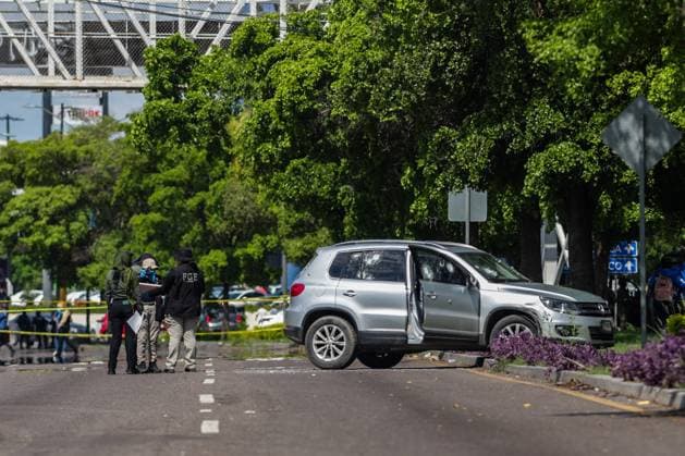 Commander Nitro killed after an attack in Mexico SINALOA, MEXICO - JULY 15: David Cristobal Barraza Sainz, known as Commander Nitro within the Sinaloa State Police, was shot and killed after an attack that took place on Pedro Infante Boulevard at around 1:00 p.m in Sinaloa, Mexico on July 15, 2025. Commander Nitro is the 43rd police officer to be killed in the last 10 months of violence in Sinaloa, as a result of the internal conflict between factions of the Cartel de Sinaloa. Cristobal was traveling with his armored vehicle and was intercepted by an armed commando that ended his life. Stringer Anadolu Sinaloa Mexico. Editorial use only. Please get in touch for any other usage.  Copyright: x2025xAnadoluxStringerx