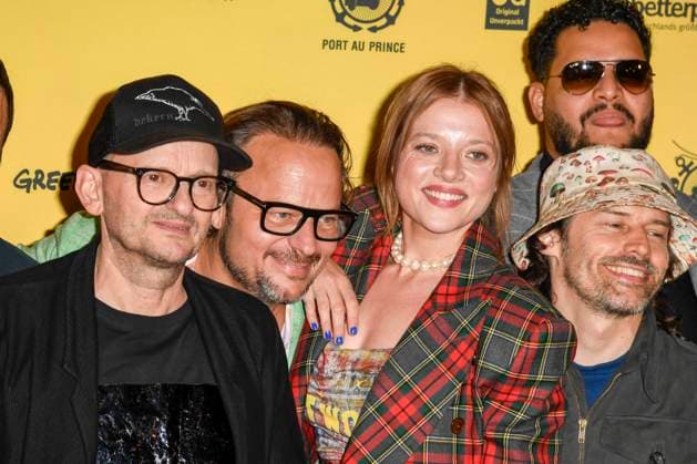 abb Milan Peschel, Oliver Rihs, Jella Haase, Yasin Harrouk und Tobias Jundt Schauspieler zu Gast bei der Premiere des Films SchwarzeSchafe im Kino in der Kultur Brauerei am15.Juli 2025 in Berlin Berlin Deutschland