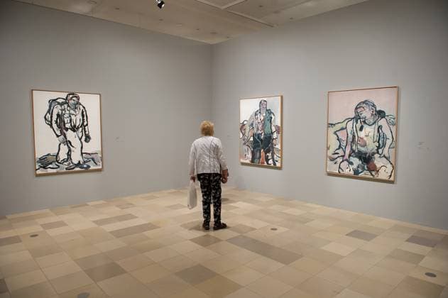 Städel - Georg Baselitz, Die Helden 29.06.2016 Frankfurt Museum Städel - Ausstellung: Georg Baselitz, Die Helden. Im Bild (l-r): Übersicht Frankfurt Frankfurt Hessen Germany *** Städel Georg Baselitz, the Heroes 29 06 2016 Frankfurt Museum Städel Exhibition Georg Baselitz, the Heroes at Picture l r Overview Frankfurt Frankfurt Hesse Germany
