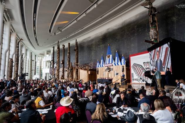 July 17, 2025, Gatineau, Qc, Canada: Prime Minister Mark Carney speaks during the First Nations Summit at the Canadian Museum of History in Gatineau, Que., on Thursday, July 17, 2025. Gatineau Canada  - ZUMAc35_ 20250717_zaf_c35_011 Copyright: xSpencerxColbyx