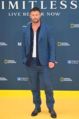 Celebrities arrive for premiere of the National Geographic docu-series ˜Limitless: Live Better Now™ at Odeon Luxe, Leicester Square, London Featuring: Chris Hemsworth Where: London, United Kingdom When: 17 Jul 2025 Credit: Cover Images EDITORIAL USE ONLY. NOT FOR USE BY NEWSPAPERS BASED IN THE UK. Copyright: xx coverimg54924775