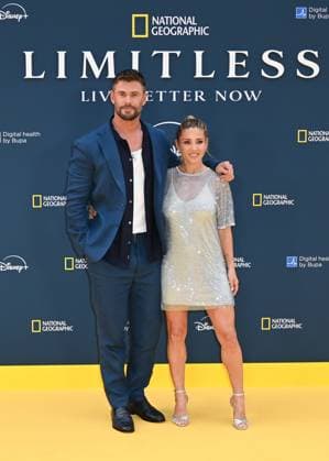 Chris Hemsworth and Elsa Pataky attends Limitless: Live Better Now - Season 2 Premiere at the Odeon Luxe Leicester Square in London, England. UK. Thursday 17th July 2025. Copyright: xJamesxWarrenx LIMITLESS - LIVE BETTER NOW - SEASON 2 PREM8