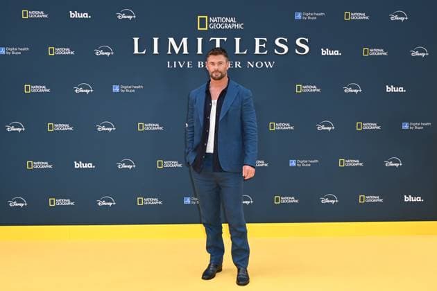 Chris Hemsworth attends Limitless: Live Better Now - Season 2 Premiere at the Odeon Luxe Leicester Square in London, England. UK. Thursday 17th July 2025. Copyright: xJamesxWarrenx LIMITLESS - LIVE BETTER NOW - SEASON 2 PREM14