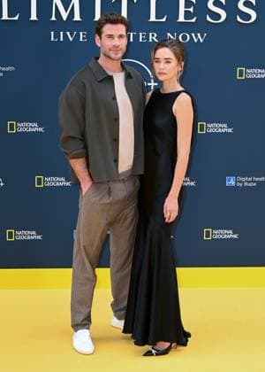 Liam Hemsworth and Gabriella Brooks attends Limitless: Live Better Now - Season 2 Premiere at the Odeon Luxe Leicester Square in London, England. UK. Thursday 17th July 2025. Copyright: xJamesxWarrenx LIMITLESS - LIVE BETTER NOW - SEASON 2 PREM29
