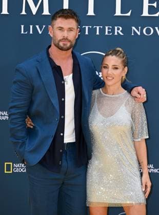 Chris Hemsworth and Elsa Pataky attends Limitless: Live Better Now - Season 2 Premiere at the Odeon Luxe Leicester Square in London, England. UK. Thursday 17th July 2025. Copyright: xJamesxWarrenx LIMITLESS - LIVE BETTER NOW - SEASON 2 PREM3