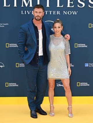 Chris Hemsworth and Elsa Pataky attends Limitless: Live Better Now - Season 2 Premiere at the Odeon Luxe Leicester Square in London, England. UK. Thursday 17th July 2025. Copyright: xJamesxWarrenx LIMITLESS - LIVE BETTER NOW - SEASON 2 PREM4