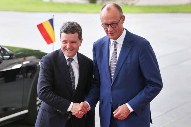 News Bilder des Tages Berlin, Deutschland, 18.07.2025: Bundeskanzleramt: Besuch des rumänischen Präsidenten: Nicusor Dan und Bundeskanzler Friedrich Merz (CDU) *** Berlin, Germany, 18 07 2025 Federal Chancellery Visit by Romanian President Nicusor Dan and Federal Chancellor Friedrich Merz CDU Copyright: xdtsxNachrichtenagenturx dts_76576