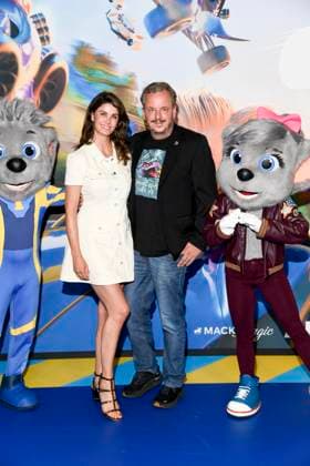 abb Miriam Mack und Michael Mack Ehepaar zu Gast auf dem blauen Teppich bei der Kino Film Premiere von Grand Prix of Europa im Kino in der Kulturbrauerei am 20.Juli 2025 in Berlin Berlin Deutschland
