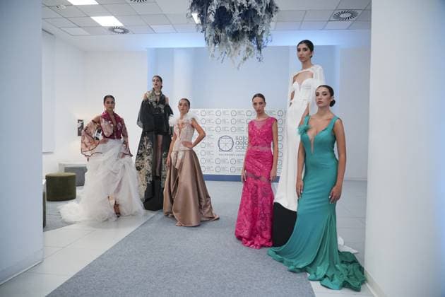 Rome, Rome Fashion Show Haute Couture 2025. The second edition of the prestigious Rome Fashion Show featured fashion ambassadors and cadets, with a special focus on sustainability, tradition, and innovation.  Copyright: xBarbaraxAmendolax xipa-agency.netx xBarbaraxAmendolax IPA_Agency_IPA60659655