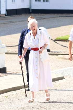 20-07-2025 Denmark Queen Margrethe receive the Graasten Ringrider Associations procession at Graasten Castle, Â  Copyright: xPPEx