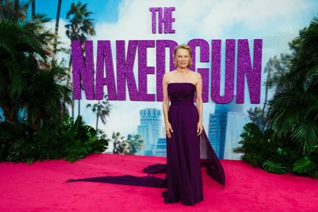 Uk Premiere of The Naked Gun on Tuesday 22 July 2025 Pamela Anderson seen at the Uk Premiere of The Naked Gun on Tuesday 22 July 2025 at Cineworld Leicester Square, London. . Picture, Credit:Julie Edwards Avalon  Copyright: xJuliexEdwardsx xAvalonx 1024557223