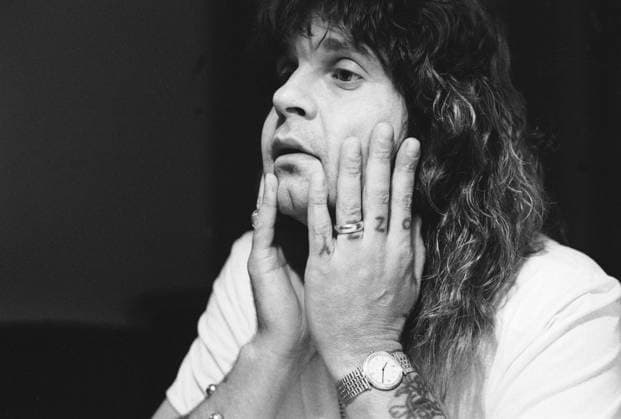 Singer Ozzy Osbourne during an interview in Helsinki on 8th October, 1988. Ozzy Osbourne died on Tuesday. Helsinki Finland  Copyright: xKimmoxMäntyläx LK1988MMXXDOC1956716