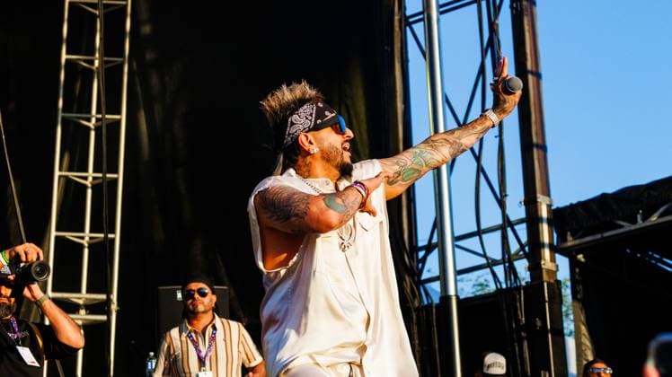 First South Asian Headliner Jazzy B performs at KDays Music Fest in Edmonton, Canada - 22 Jul 2025 13 time PTC Punjabi Music Award winner and 4 Time Brit India music Award Winner Juno Nominee Jazzy B, (Jaswinder Singh Bains) performs as the first South Asian Headliner at K-Days. Edmonton Canada Copyright: xRonxPalmerx xSOPAxImagesx RonPalmer2025_07_22JazzyBKDays682532