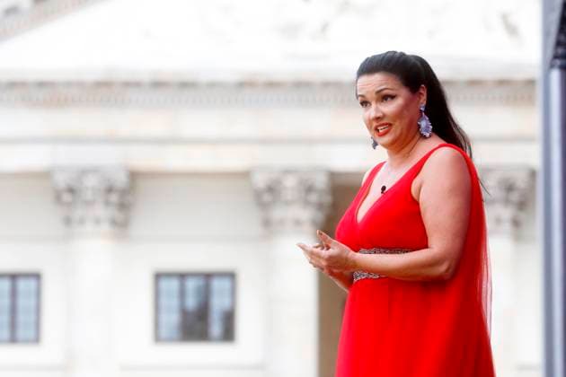 Bilder des Jahres 2025, Entertainment 07 Juli 22.07.2025, Anna Netrebko, Sängerin, Classic open Air 2025, in Berlin, Gendarmenmarkt, Berlin Deutschland, Germany *** 22 07 2025, Anna Netrebko, Singer, Classic open Air 2025, in Berlin, Gendarmenmarkt, Berlin Germany, Germany