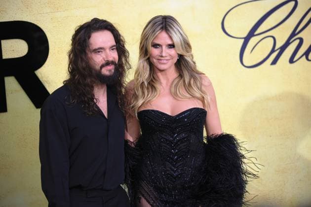 78th Cannes Film Festival - amfAR Gala Cannes red carpet CAP D ANTIBES, FRANCE - MAY 22: German musician Tom Kaulitz and german model Heidi Klum arrive to the amfAR Gala Cannes during the 78th edition of the Cannes Film Festival in Antibes, France on May 22, 2025. Ile-de-France France. Editorial use only. Please get in touch for any other usage.  Copyright: x2025xAnadoluxMarcoxBaradax