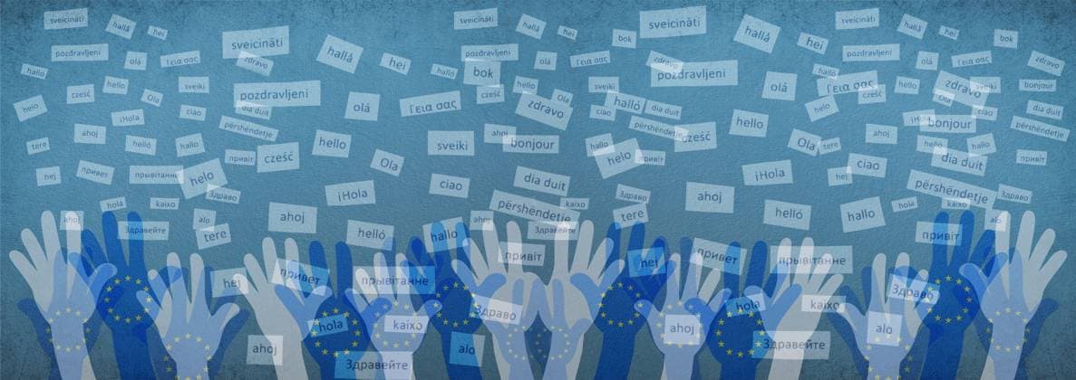 Europäische Sprachen, Begrüßung in verschiedenen in Europa gesprochenen Sprachen, Konzept der mehrsprachigen Unternehmen und Gemeinschaften, Mehrsprachigkeit in der EU *** European Languages, Welcome in various in Europe spoken Languages, Concept the multilingual Company and Communities, Multilingualism in the EU 1133601913