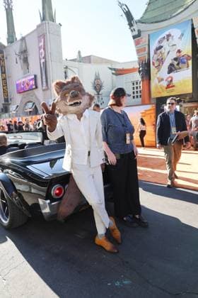 July 23, 2025, Los Angeles, California, USA: Wolf Character, Chevrolet Camaro at the Premiere of The Bad Guys 2 at the TCL Chinese Theatre IMAX Los Angeles USA - ZUMAg107 20250723_zep_g107_170 Copyright: xNinaxPrommerx