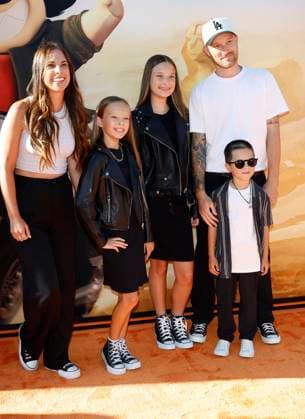 July 23, 2025, Los Angeles, California, USA: Johnson Family at the Premiere of The Bad Guys 2 at the TCL Chinese Theatre IMAX Los Angeles USA - ZUMAg107 20250723_zep_g107_081 Copyright: xNinaxPrommerx