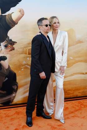 July 23, 2025, Los Angeles, California, USA: Sam Rockwell, Leslie Bibb at the Premiere of The Bad Guys 2 at the TCL Chinese Theatre IMAX Los Angeles USA - ZUMAg107 20250723_zep_g107_150 Copyright: xNinaxPrommerx