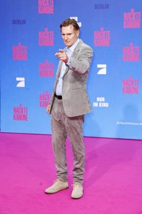 Liam Neeson bei der Die Nackte Kanone Film Premiere am 24.07.2025 im UCI Luxe in Berlin Die Nackte Kanone Filmpremiere mit Pamela Anderson & Liam Neeson in Berlin