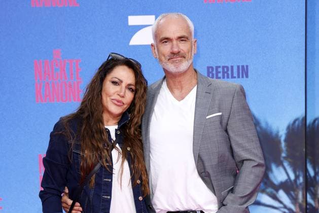 Simone Thomalla und Rene Merten bei der Die Nackte Kanone Film Premiere am 24.07.2025 im UCI Luxe in Berlin Die Nackte Kanone Filmpremiere