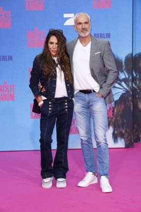 Simone Thomalla und Rene Merten bei der Die Nackte Kanone Film Premiere am 24.07.2025 im UCI Luxe in Berlin Die Nackte Kanone Filmpremiere