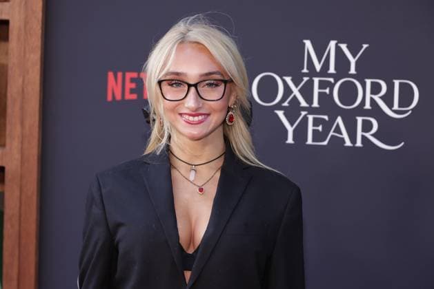 LOS ANGELES, CA - JULY 24: McKenzi Brooke at the NETFLIX Los Angeles premiere of My Oxford Year on July 24, 2025 at the Tudum Theater in Los Angeles, California. Copyright: xMediaPunchx