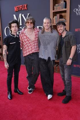 LOS ANGELES, CA - JULY 24: Midnight Til Morning at the NETFLIX Los Angeles premiere of My Oxford Year on July 24, 2025 at the Tudum Theater in Los Angeles, California. Copyright: xMediaPunchx