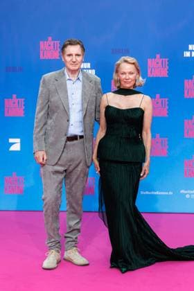 Premiere - Die Nackte Kanone Liam Neeson und Pamela Anderson bei der Deutschlandpremiere von Die Nackte Kanone im UCI Luxe East Side Gallery Kino am 24.07.2025 in Berlin. Copyright: xEventpressxKochanx