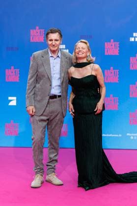 Premiere - Die Nackte Kanone Liam Neeson und Pamela Anderson bei der Deutschlandpremiere von Die Nackte Kanone im UCI Luxe East Side Gallery Kino am 24.07.2025 in Berlin. Copyright: xEventpressxKochanx