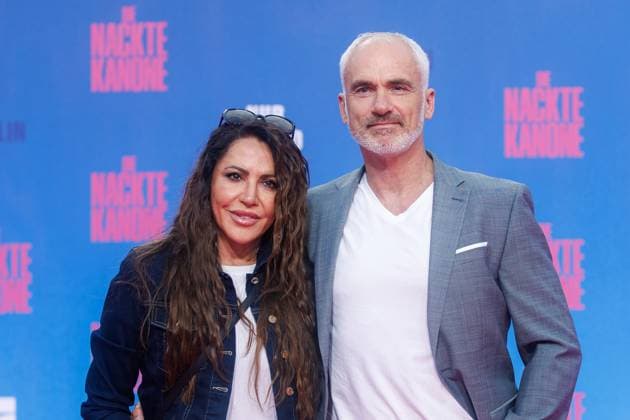 Premiere - Die Nackte Kanone Simone Thomalla und Rene Merten bei der Deutschlandpremiere von Die Nackte Kanone im UCI Luxe East Side Gallery Kino am 24.07.2025 in Berlin. Copyright: xEventpressxKochanx