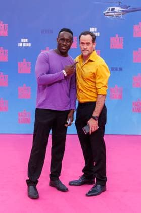 Premiere - Die Nackte Kanone Jerry Kwarteng und Nico Birnbaum bei der Deutschlandpremiere von Die Nackte Kanone im UCI Luxe East Side Gallery Kino am 24.07.2025 in Berlin. Copyright: xEventpressxKochanx