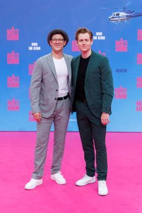 Premiere - Die Nackte Kanone Philipp Danne und Johannes Heinrichs bei der Deutschlandpremiere von Die Nackte Kanone im UCI Luxe East Side Gallery Kino am 24.07.2025 in Berlin. Copyright: xEventpressxKochanx