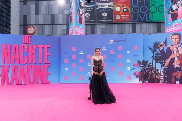 Premiere - Die Nackte Kanone Karin Brettmeister bei der Deutschlandpremiere von Die Nackte Kanone im UCI Luxe East Side Gallery Kino am 24.07.2025 in Berlin. Copyright: xEventpressxKochanx