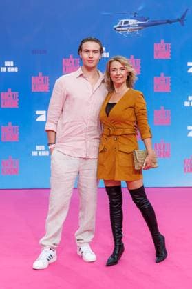 Premiere - Die Nackte Kanone Jahvis Rahmoune und Tina Ruland bei der Deutschlandpremiere von Die Nackte Kanone im UCI Luxe East Side Gallery Kino am 24.07.2025 in Berlin. Copyright: xEventpressxKochanx