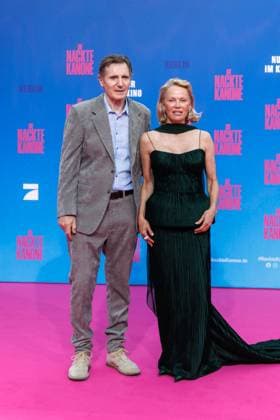 Premiere - Die Nackte Kanone Liam Neeson und Pamela Anderson bei der Deutschlandpremiere von Die Nackte Kanone im UCI Luxe East Side Gallery Kino am 24.07.2025 in Berlin. Copyright: xEventpressxKochanx