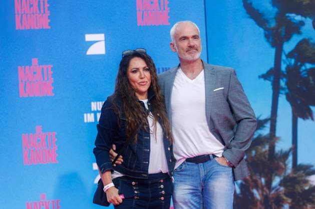 Premiere - Die Nackte Kanone Simone Thomalla und Rene Merten bei der Deutschlandpremiere von Die Nackte Kanone im UCI Luxe East Side Gallery Kino am 24.07.2025 in Berlin. Copyright: xEventpressxKochanx