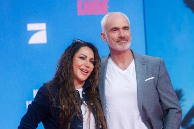 Premiere - Die Nackte Kanone Simone Thomalla und Rene Merten bei der Deutschlandpremiere von Die Nackte Kanone im UCI Luxe East Side Gallery Kino am 24.07.2025 in Berlin. Copyright: xEventpressxKochanx