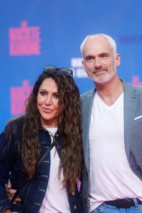 Premiere - Die Nackte Kanone Simone Thomalla und Rene Merten bei der Deutschlandpremiere von Die Nackte Kanone im UCI Luxe East Side Gallery Kino am 24.07.2025 in Berlin. Copyright: xEventpressxKochanx