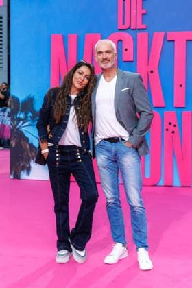 Premiere - Die Nackte Kanone Simone Thomalla und Rene Merten bei der Deutschlandpremiere von Die Nackte Kanone im UCI Luxe East Side Gallery Kino am 24.07.2025 in Berlin. Copyright: xEventpressxKochanx