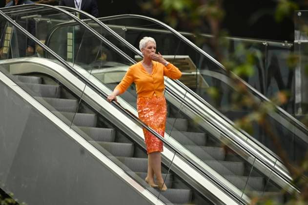 July 24, 2025, Mexico City, Ciudad de Mexico, Mexico: Actress Jamie Lee Curtis arriving the purple carpet for Freakier Friday movie at Cinepolis Toreo Parque Central. on July 24, 2025 in Mexico City, Mexico. Mexico City Mexico - ZUMAe321 20250724_zea_e321_131 Copyright: xCarlosxTischlerx