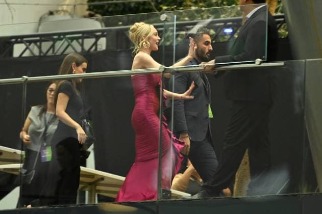 July 24, 2025, Mexico City, Ciudad de Mexico, Mexico: Actress Lindsay Lohan arriving the purple carpet for Freakier Friday movie at Cinepolis Toreo Parque Central. on July 24, 2025 in Mexico City, Mexico. Mexico City Mexico - ZUMAe321 20250724_zea_e321_161 Copyright: xCarlosxTischlerx