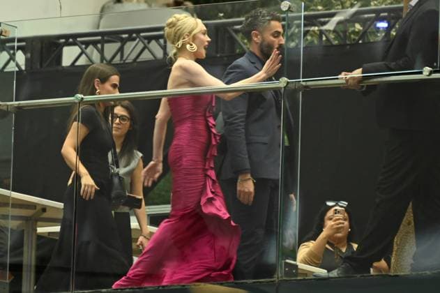 July 24, 2025, Mexico City, Ciudad de Mexico, Mexico: Actress Lindsay Lohan arriving the purple carpet for Freakier Friday movie at Cinepolis Toreo Parque Central. on July 24, 2025 in Mexico City, Mexico. Mexico City Mexico - ZUMAe321 20250724_zea_e321_171 Copyright: xCarlosxTischlerx
